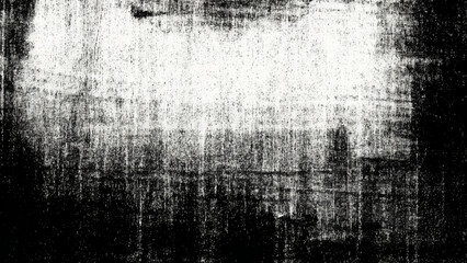 Distressed black and white grunge texture background with rough scratches. Vector, illustration.
