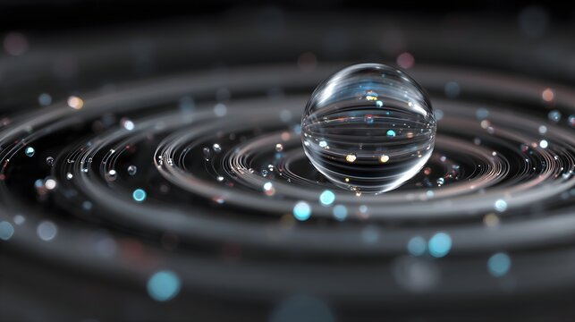 Quantum Ripple Sphere in Dynamic Energy Field