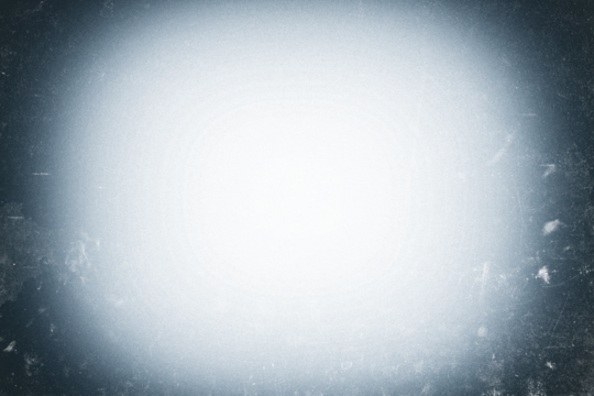 Pinhole photo template overlay with white dusts and scratches vignette and film grain, transparent background (png image