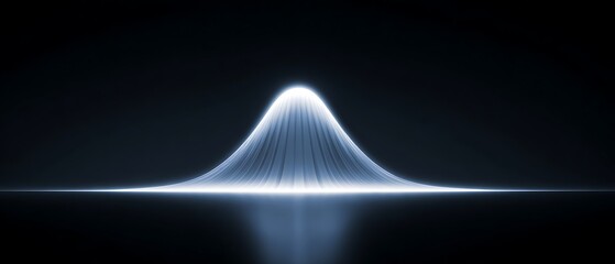 Semi Abstract Normal Distribution Minimalist Dark Baseline Subtle Glow