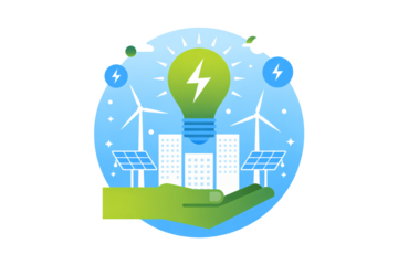 Innovative green energy solutions powering modern cities with sustainable clean power technologies and bright ideas driving future growth