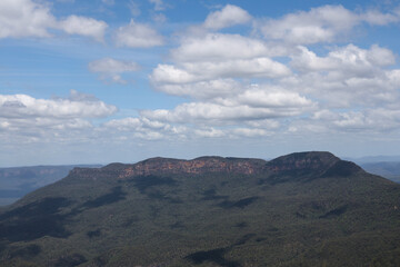 View of landscape in national park at blue mountain at australia