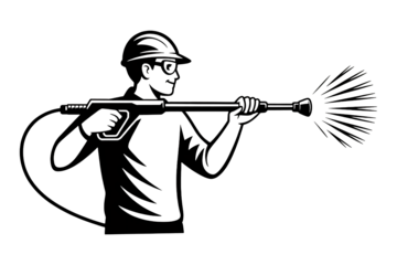 Skilled chimney sweep expertly cleans flue with professional brush tool, ensuring home safety and efficiency.