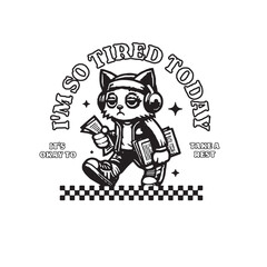 Funny cartoon skull zombie and man character vector illustration