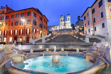 Spanish Steps in Rome, Italy 1292