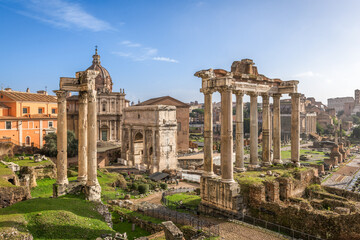 Rome, Italy at the Historic Roman Forum 1298