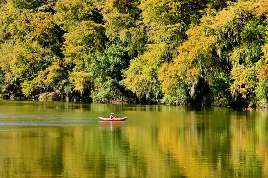 canoe on the lake - Powered by Adobe