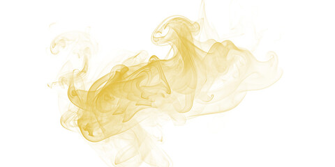 Golden Smoke Abstract Art Photography Ethereal Yellow Cloud Formations on Dark Background Serene Swirls Atmospheric