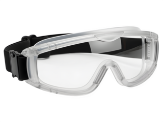 Clear safety goggle, , providing eye protection in various environments