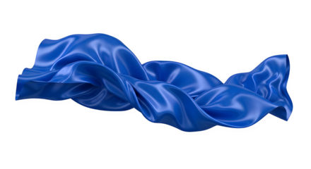 Flowing blue silk fabric for elegant and luxurious design