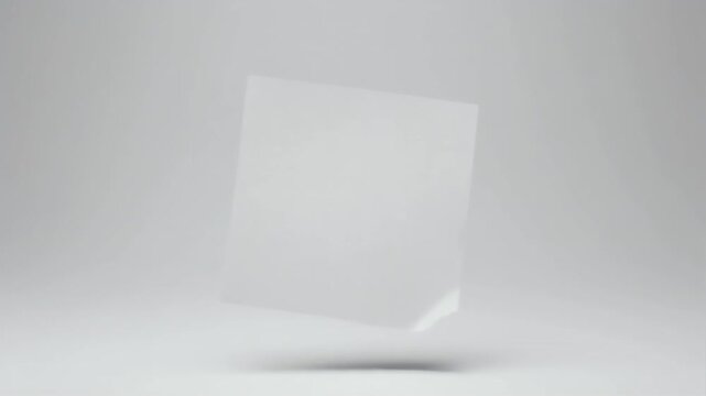 Blank Sticker Sheet Peel Animation &mdash; Customizable