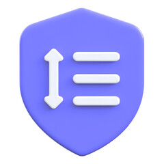 Data filter concept with up down arrows Flat 3D UI Icon