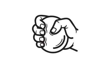 ## **29. Stress ball squeeze outline icon vector**
