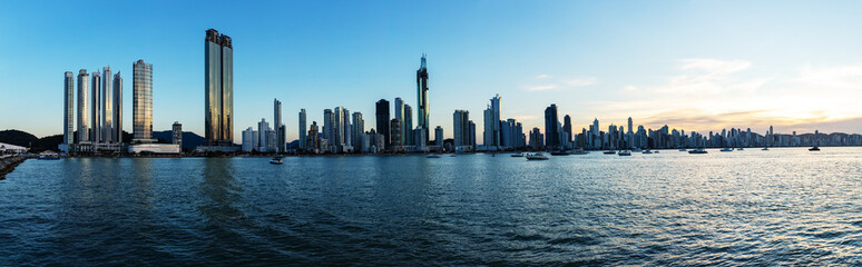 Obraz premium Panoramic view of the city of Balneario Camboriu, Santa Catarina, Brazil.