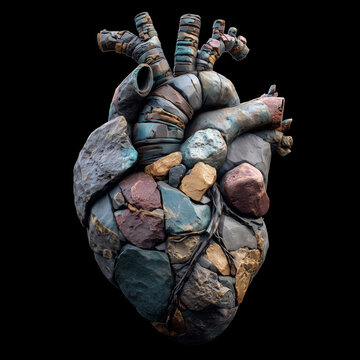 Heart made of stone