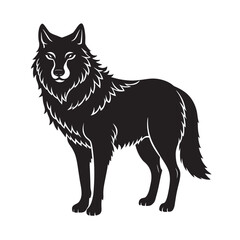 Arctic Wolf Alpha Leader Strong Silhouette
