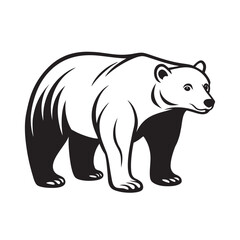 Fototapeta premium Arctic Bear Glacier King Wild Silhouette