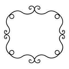 Ornate vintage frame art