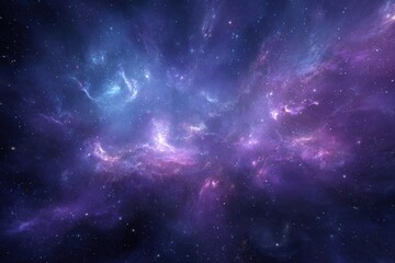 Mystical cosmic scene filled with stars and nebulas showcasing vibrant blues, purples, and pinks, highlighting the beauty and mystery of the universe through unique gas clouds and twinkling lights