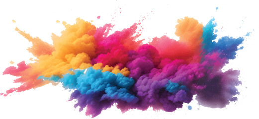 Abstract watercolor background with colorful ink splashes and artistic paint texture design