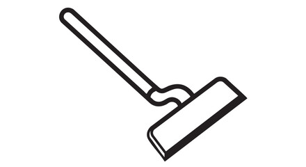 ## **16. Algae scraper outline icon vector**
