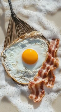 Fried Egg and Bacon Hammoc on Beach &mdash; Minimalist Foo Photography