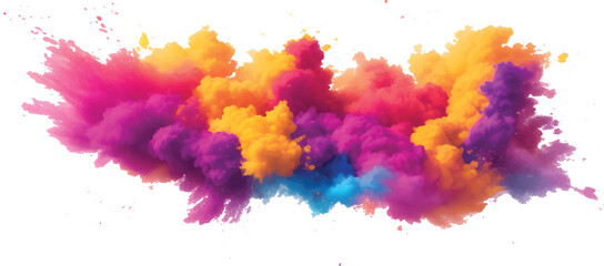 Abstract watercolor background with colorful ink splashes and artistic paint texture