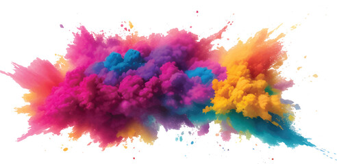 Abstract watercolor background with colorful ink splashes and splatter for artistic design illustration on paper texture