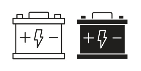 Car battery icon