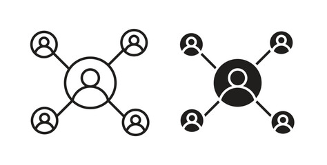 Chart network icon