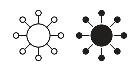 Chart connected icon