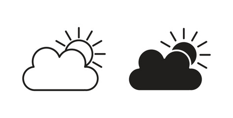 Cloud sun icon