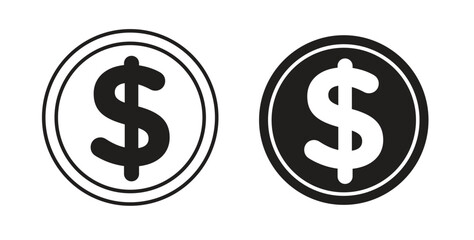 Fototapeta premium Coin icon