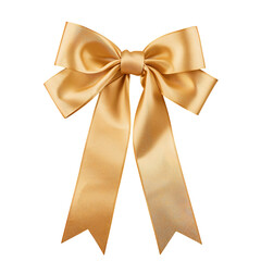Beautiful Golden Satin Bow for Gift Wrapping or Decoration Needs