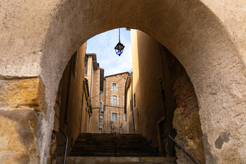 Old medieval gate of Arton, in Auch, Gers, Occitanie, France.