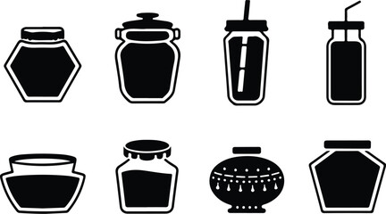 Jar Icon Set – High-Quality Minimal & Modern Jar Icons Collection Best Jar Icon Set – Clean, Simple & Editable Jar Icons for Designers