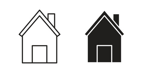 House icons for use web design,logo.Symbol illustration.