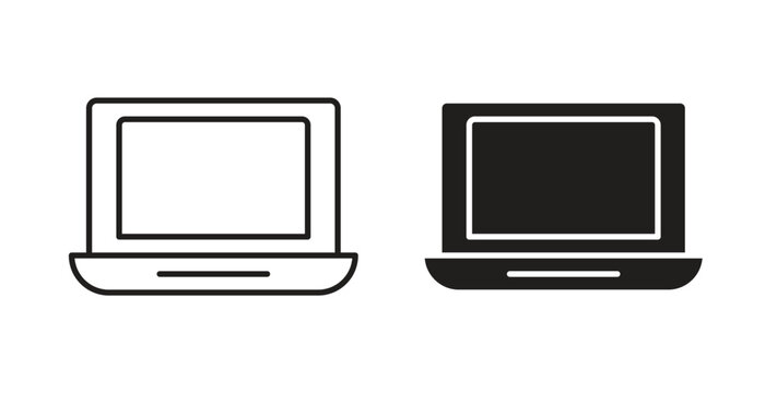 Laptop icons for use web design,logo.Symbol illustration.