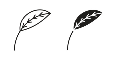 Leaf icons for use web design,logo.Symbol illustration.