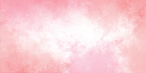 Fototapeta premium Abstract pink watercolor paper texture background with aged vintage wall design and pastel color pattern. old, textured, red, cloud, purple, dirty, backdrop. abstract watercolor background. subtle 3d