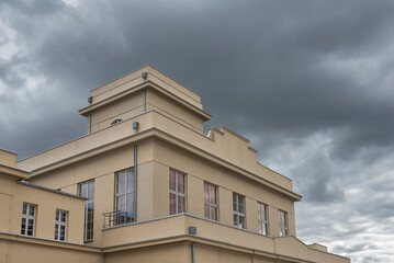 ARCHITECTURE - A beautiful railway station building from 1929 in the modernist style in Zbaszyn