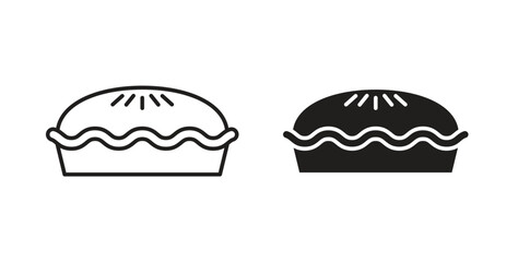 Pie icons for use web design,logo.Symbol illustration.