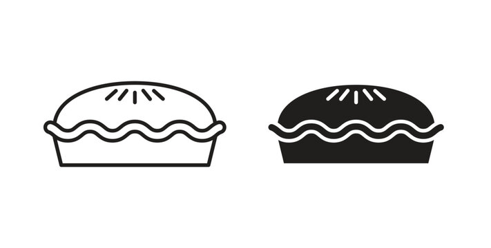 Pie icons for use web design,logo.Symbol illustration.