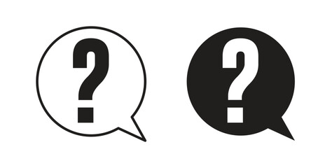 Question icons for use web design,logo.Symbol illustration.