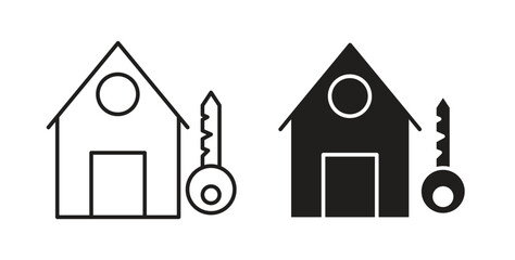 Selling or rent home icons for use web design,logo.Symbol illustration.