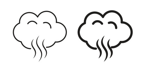 Smoke icons for use web design,logo.Symbol illustration.