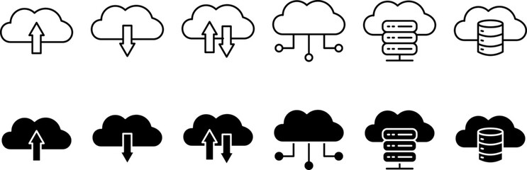 Weather Cloud Symbol Set