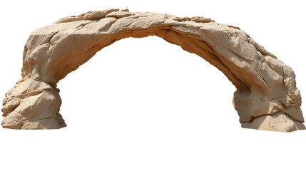 Arch Rock Formation Isolated on Transparent Background