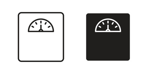 Weight scale icon
