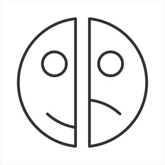 Bipolar Disorder Outline Icon